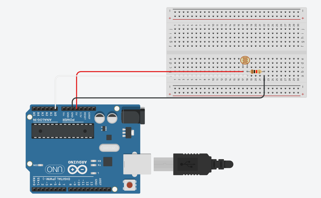 Arduino Light - sensor(LDR)  (LDR)